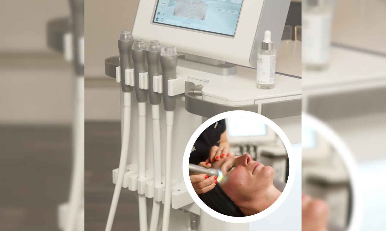 Bild einer Behandlung im Gesicht bei Tina Piewitt Beauty Concepts