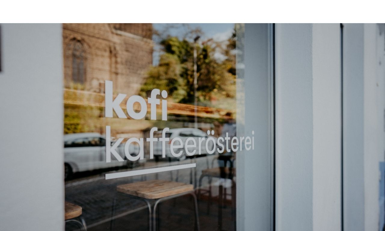 Kofi Kaffeerösterei Fenster
